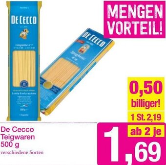 Sutterlüty De Cecco Teigwaren 500 g Angebot