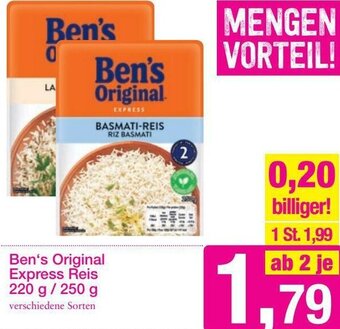 Sutterlüty Ben's Original Express Reis 220g/250g Angebot