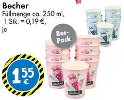 TEDi Becher Angebot