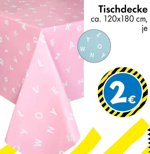 Tischdecke Angebot TEDi – Aug. 2026
