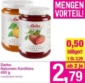 Sutterlüty Darbo Naturrein Konfitüre 450 g Angebot