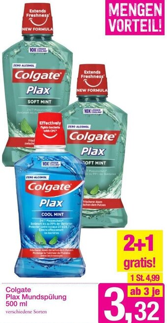 Sutterlüty Colgate Plax Mundspülung 500ml Angebot