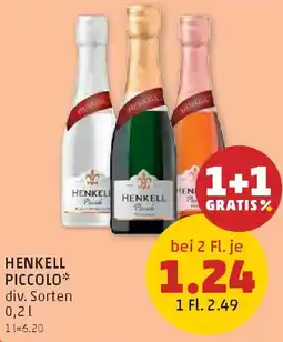 PENNY Henkell piccolo Angebot