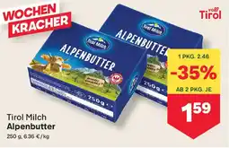 MPreis Tirol Milch Alpenbutter Angebot
