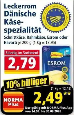Norma Leckerrom Dänische Käsespezialität Angebot