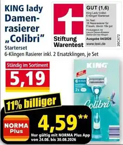 Norma King Lady Damen-rasierer Colibri Angebot