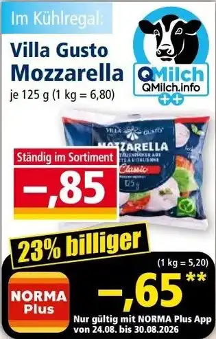 Villa Gusto Mozzarella