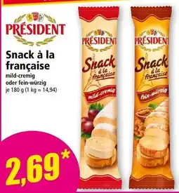 Norma Präsident Snack à la française Angebot