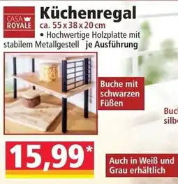 Norma Küchenregal CASA ROYALE Angebot