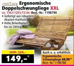Norma Chillroi Ergonomische Doppelschwungliege XXL Angebot