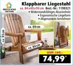 Norma Klappbarer Liegestuhl Angebot