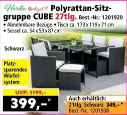 Norma Polyrattan-Sitzgruppe CUBE Angebot