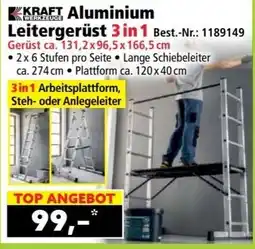 Norma Kraft Aluminium Leitergerüst 3in1 Angebot