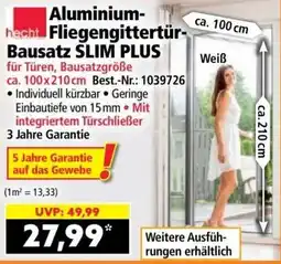 Norma hecht Aluminium-Fliegengittertür-Bausatz SLIM PLUS Angebot