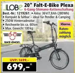 Norma Lobe 20" Falt-E-Bike Plexa Angebot