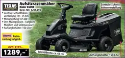 Norma Texas Aufsitzrasenmäher Rider 6500E Angebot