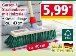 Norma Garten-/Straßenbesen mit Holzstiel Angebot