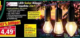 Norma IL Home LED-Solar-Hängeleuchte 2in1 Angebot