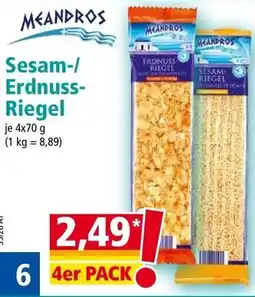 Norma Meandros Sesam-/Erdnuss-Riegel Angebot