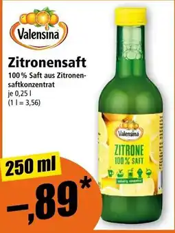 Norma Valensina Zitronensaft Angebot