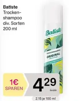 Bipa Batiste Trocken-shampoo Angebot