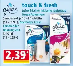 Norma Glade touch & fresh Lufterfrischer inklusive Duftspray Angebot