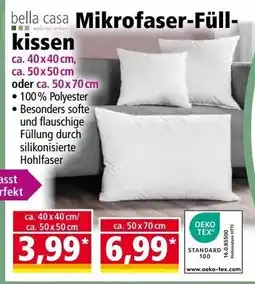 Norma bella casa Mikrofaser-Füll-kissen Angebot