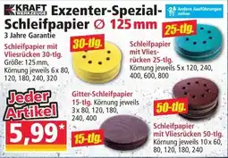 Norma Kraft Werkzeuge Exzenter-Spezial Schleifpapier Angebot