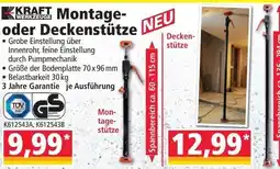 Norma KRAFT WERKZEUGE Montage- oder Deckenstütze Angebot