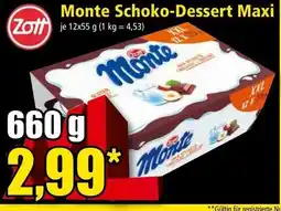Norma Monte Schoko-Dessert Maxi Angebot