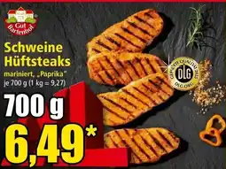 Norma Schweine Hüftsteaks Gut Bartenhof Angebot