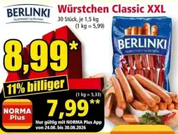 Norma Würstchen Classic XXL Angebot
