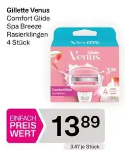 Bipa Gillette Venus Comfort Glide Spa Breeze Rasierklingen Angebot