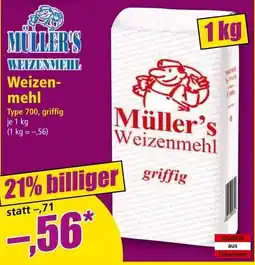 Norma Müller's Weizenmehl Angebot