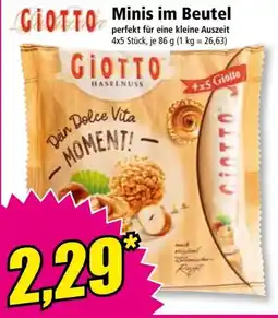 Norma Giotto Minis im Beutel Angebot