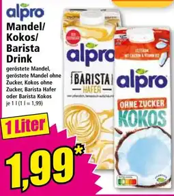 Norma alpro Mandel/Kokos/Barista Drink Angebot