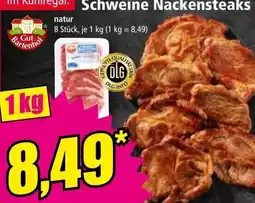 Norma Gut Bartenhof Schweine Nackensteaks Angebot