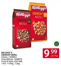 Transgourmet Kellogg's Crunchy Müsli Classic Angebot