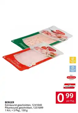 Transgourmet BERGER Extrawurst geschnitten Angebot