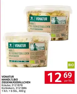 Transgourmet Vonatur Mandl's Bio Ziegenkäsebällchen Angebot