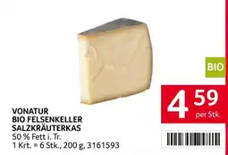 Transgourmet Vonatur Bio Felsenkeller Salzkrauterkas Angebot