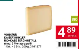 Transgourmet Vonatur Kaiserwinkler Bio-Käse Bergkristall Angebot