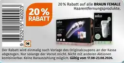 Müller BRAUN FEMALE Haarentfernungsprodukte Angebot