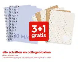 HEMA alle schriften en collegeblokken Angebot