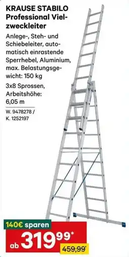 Lagerhaus Graz Land Krause Stabilo Professional Vielzweckleiter Angebot