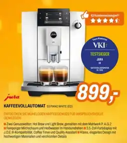 Expert Jura Kaffeevollautomat E6 Piano White Angebot
