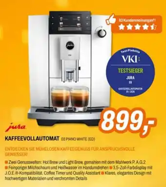 Jura Kaffeevollautomat E6 Piano White