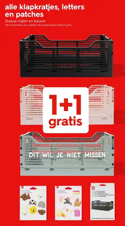 HEMA alle klapkratjes, letters en patches Angebot