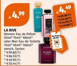 Müller LA RIVE Women Eau de Parfum oder Man Eau de Toilette Angebot