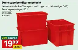 Lagerhaus Drehstapelbehälter ungelocht Angebot